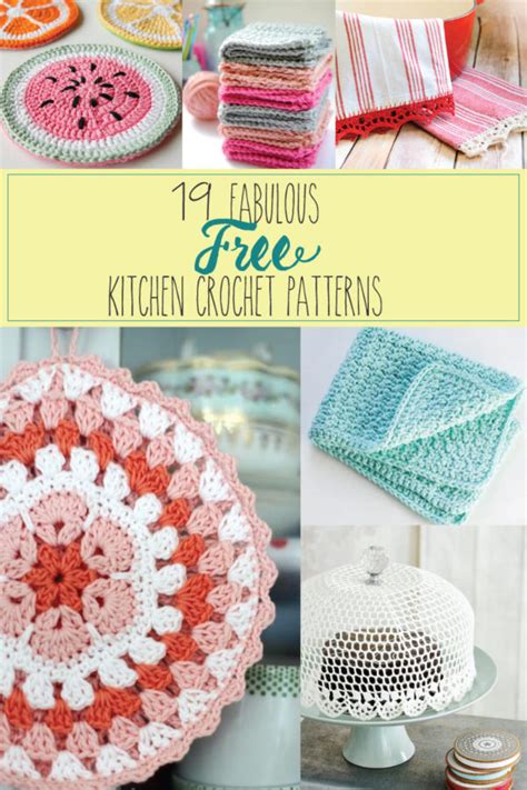 19 Fabulous Kitchen Crochet Patterns Flamingo Toes Bloglovin