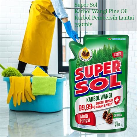 Jual Super Sol Karbol Wangi Pine Oil Karbol Pembersih Lantai