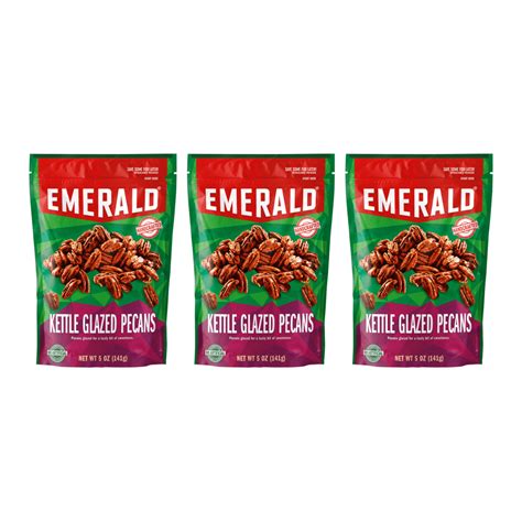 Emerald Nuts Glazed Pecans 5 Oz Pack Of 3