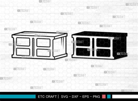 Cinder Block Svg Building Blocks Graphic By Pixel Elites · Creative