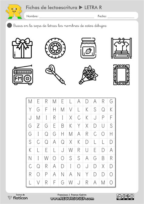 Fichas De Lectoescritura Letra R Letra Ligada E Imprenta