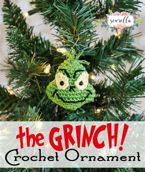 The Grinch Inspired Ornament Crochet Christmas Decorations Crochet