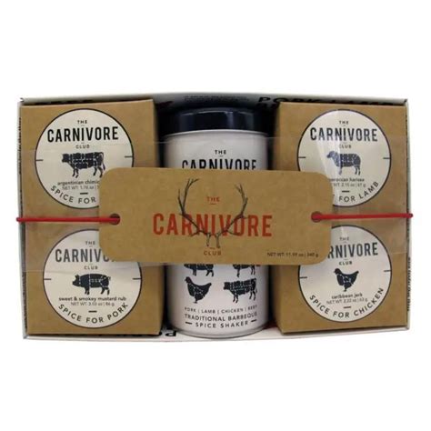 Eat Art Carnivore Club 5 Piece Meat Seasoning T Set Holisteeq