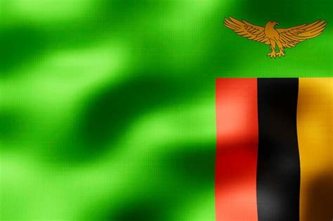 Premium Photo Zambia Textile Flag D Illustration