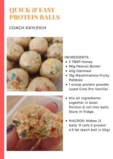 Pin on Fruity pebbles protein recipes | Healthy protein snacks, Healthy ...