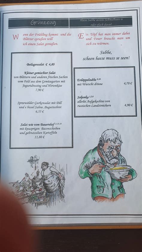 Menu At Zum Landstreicher Cafe Dresden