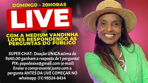 Live Especial A Vidente Vandinha Lopes Respondendo As Perguntas