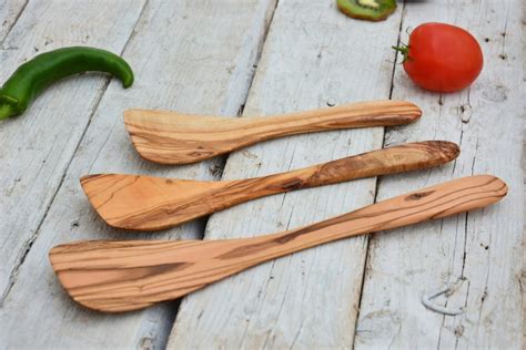 Spatula Set Wooden Serving Spatula Set X3 Kitchen Utensils Etsy