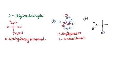 Solved Glyceraldehyde Is An Aldose Monosaccharide The Fischer