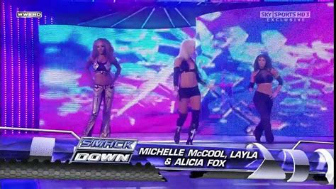 Melina Eve Torres And Gail Kim Vs Michelle McCool Alicia Fox And