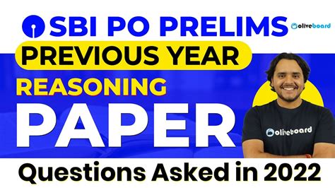 SBI PO Pre Reasoning Previous Year Question Paper 2022 SBI PO