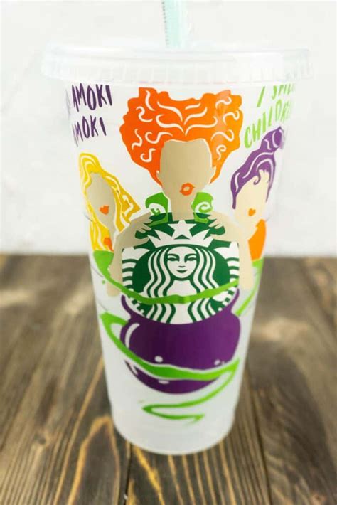 DIY Hocus Pocus Starbucks Cup Wrap Free Cricut Design