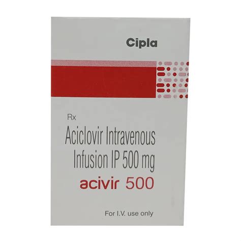 Pvc Aciclovir Intravenous Infusion Ip Mg Packaging Size Ml At