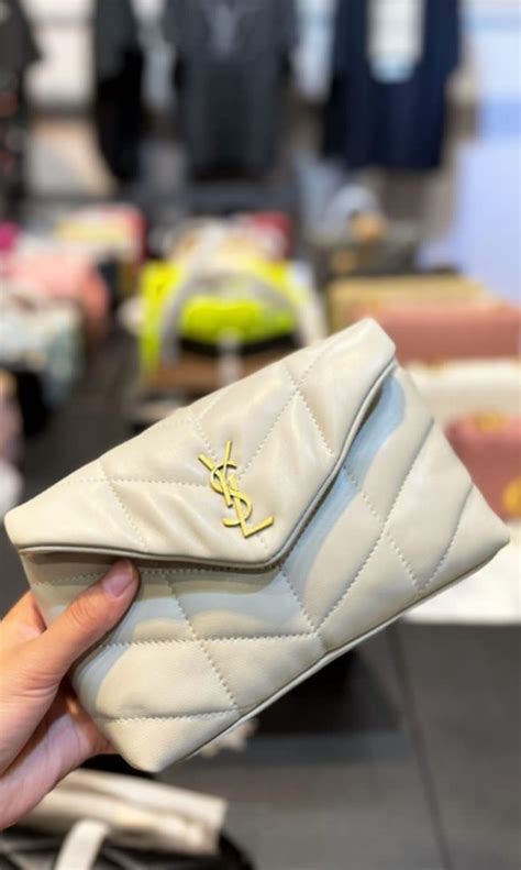 Ysl Loulou Puffer Mini 20cm Fesyen Wanita Tas And Dompet Di Carousell