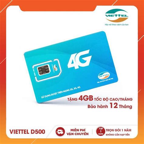 Mua Sim Dcom 4G Viettel D500 Trọn Gói 1 Năm Dùng Mạng Miễn Phí Siêu ưu