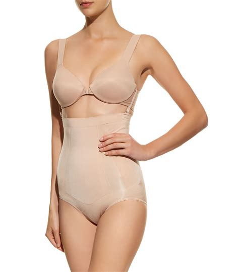 Womens Spanx Nude Oncore High Waist Shaping Briefs Firm Control