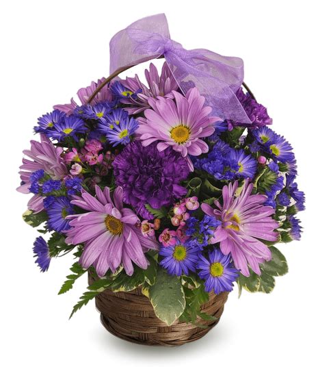 Lavender Garden Basket Floral Arrangement In Minneapolis Mn Schaaf