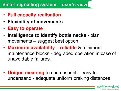 PPT Smart Signalling System Enhancing Railway Operations In India