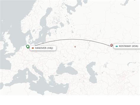 Direct Non Stop Flights From Kostanay To Hanover Schedules