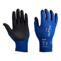 Ansell Hyflex Dark Blue Nylon Spandex Knitted Gloves With