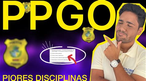 Concurso Ppgo Mat Rias Mais Pesadas Do Pr Ximo Certame Youtube