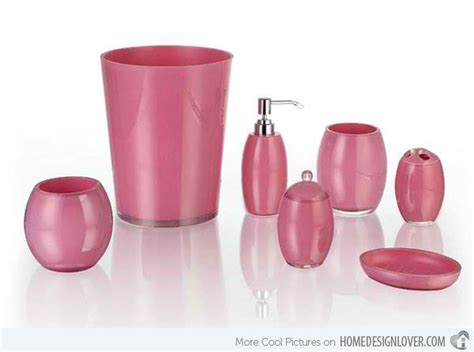 15 Chic Pink Bathroom Accessories Set Home Design Lover Pink