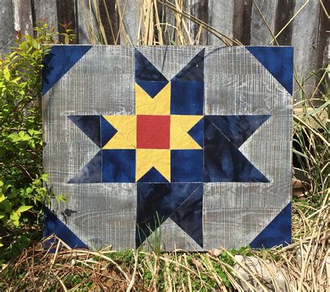 Star Within A Star Barn Quilt | Barn quilts, Quilts, Barn quilt