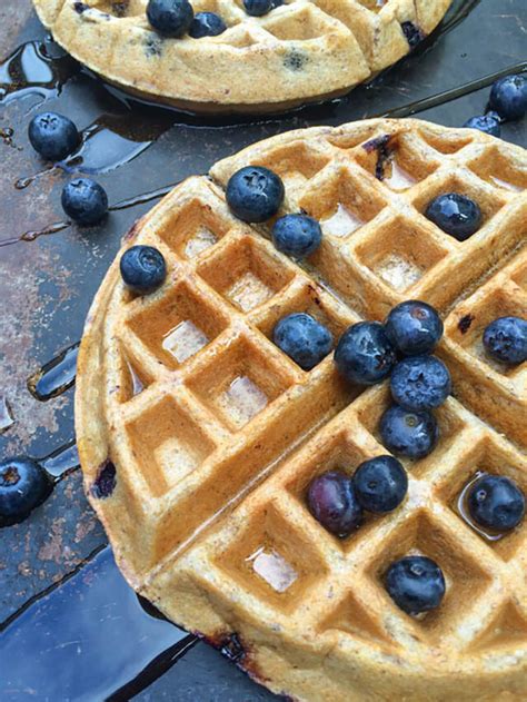 Blueberry Greek Yogurt Waffles The Lemon Bowl