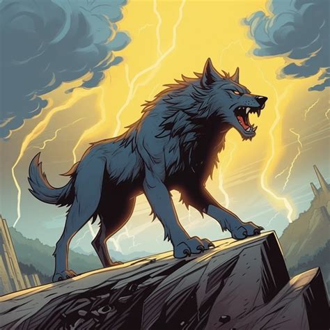 Thunder Wolf: Comic Art Masterpiece • PromptDen