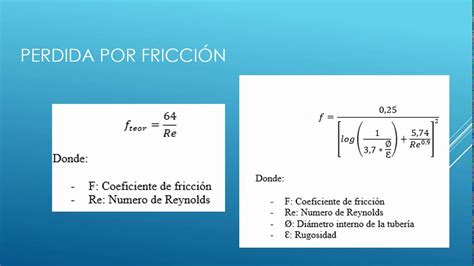 Calculo De Perdidas Por Friccion En Tuberias Hot Sex Picture