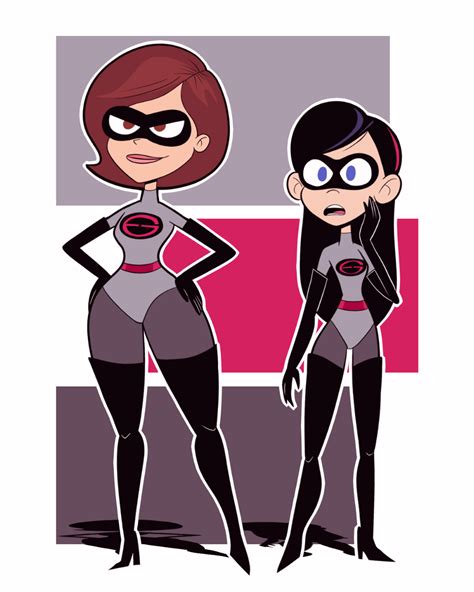 Helen And Violet By Sb99stuff On Deviantart Girls Cartoon Art The Incredibles Cartoon Crossovers