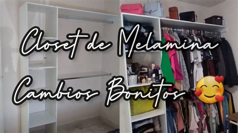 REMODELANDO MI HABITACION CLOSET DE MELAMINA ORGANIZACION