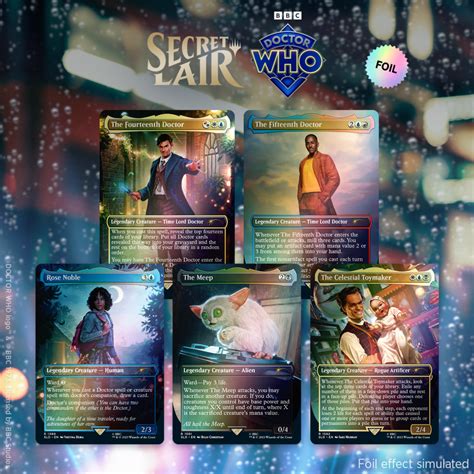 Secret Lair X Doctor Who Regeneration Foil Edition Secret Lair Store