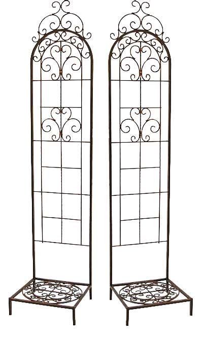 Panacea Rustica Italia Pot Trellises With Bases Pack Of 2 Prime Retreat Products