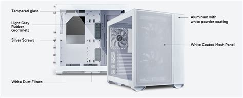 LIAN LI O11 AIR MINI WHITE GAMING CABINET AT BEST PRICE