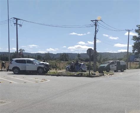 Violento accidente se registró en la salida norte de Valdivia dejando