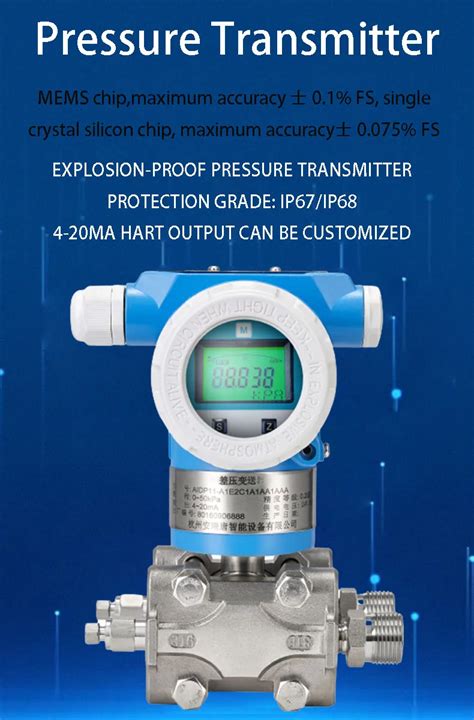 Digital Display Pressure Sensor Differential Water Pressure Transmitter