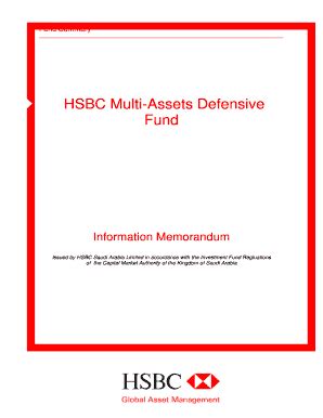 Fillable Online Hsbc Multi Assets Defensive Fund Fax Email Print