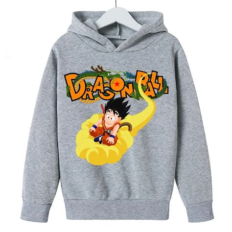 Pull Dragon Ball Z pour enfant avec imprimé de Gohan sur son nuage