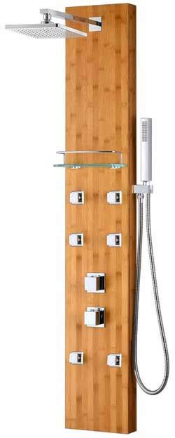 Bamboo Shower Panel Turn Your Bathroom Into A Spa