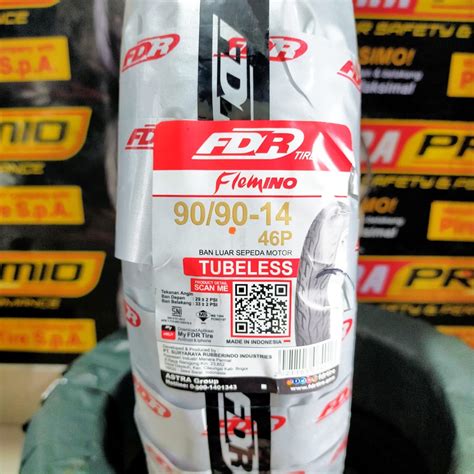 Jual Ban Tubeless Matic FDR Flemino 90 90 14 Untuk Motor Beat Vario