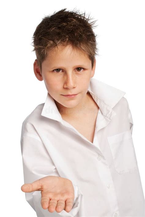 Boy With Open Hand Stock Image Image Of Young Hair 23349903