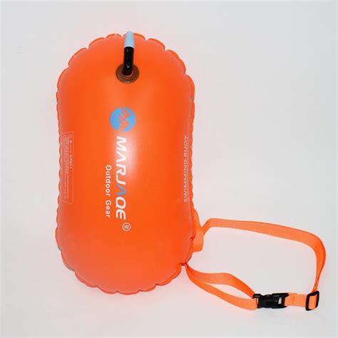 Men Women Swim Buoy Pvc Inflatable Bag Swim Bubble Safety Storage For