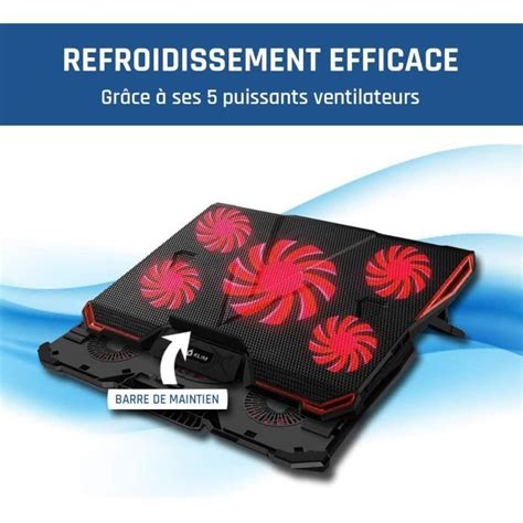 KLIM Cyclone Refroidisseur Ordinateur Portable Le Plus Puissant