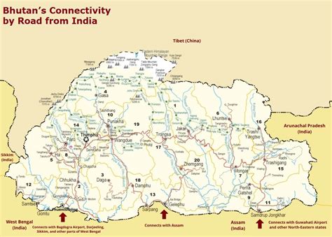 Maps Of Bhutan