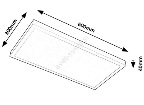 Rabalux 71077 LED Nadgradni Panel DAMEK LED 24W 230V 4000K 60x30 Cm