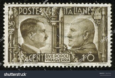 Italy Circa 1941 A Stamp Printed By The Fascist Italy Post Is A