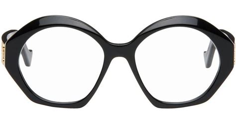 Loewe Chunky Anagram Glasses In Black For Men Lyst