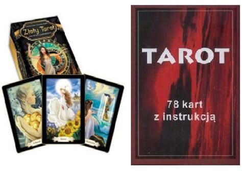 Tarot 78 kart Złoty tarot Książka karty Stan nowy 262 zł