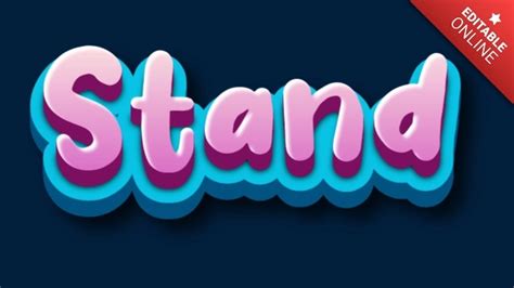 Stand Fancy D Text Effect Generator